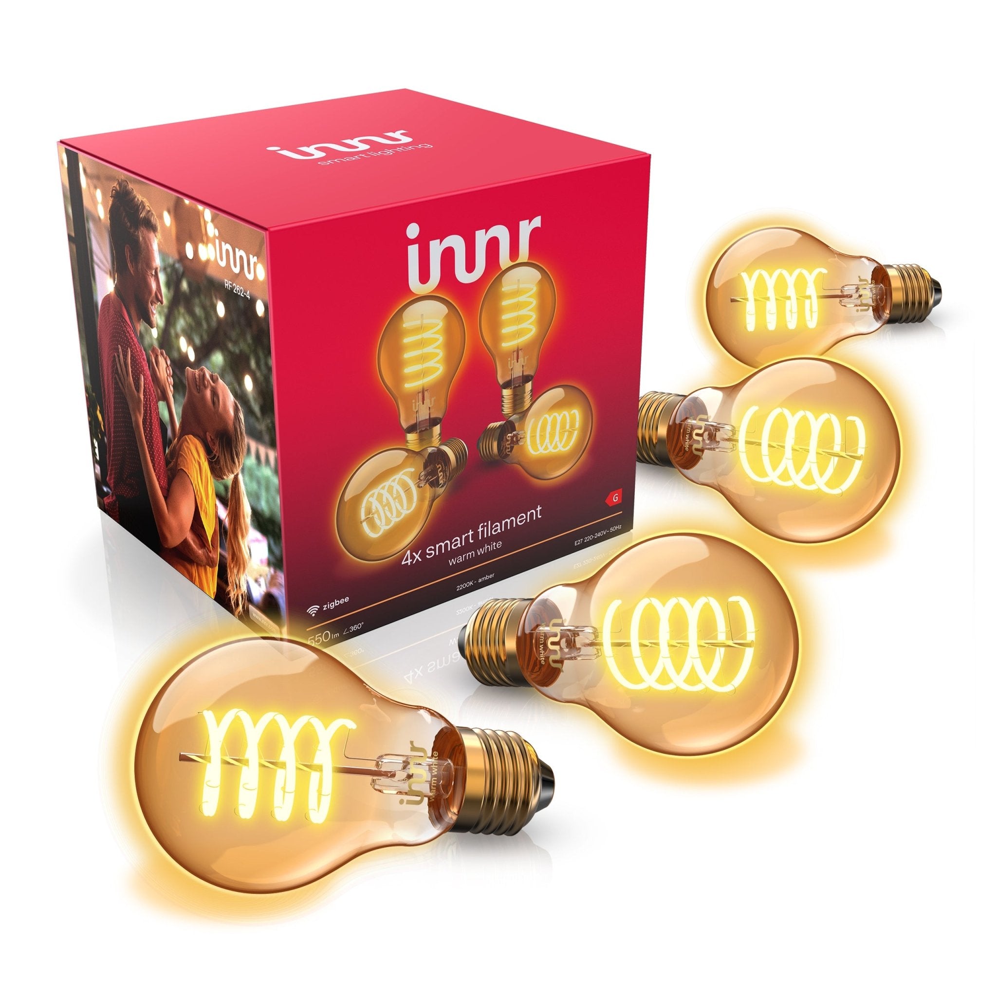 innr-smart-filament-lampe-warmwei-e27-dimmbare-led-im-2er-4er-system image 3
