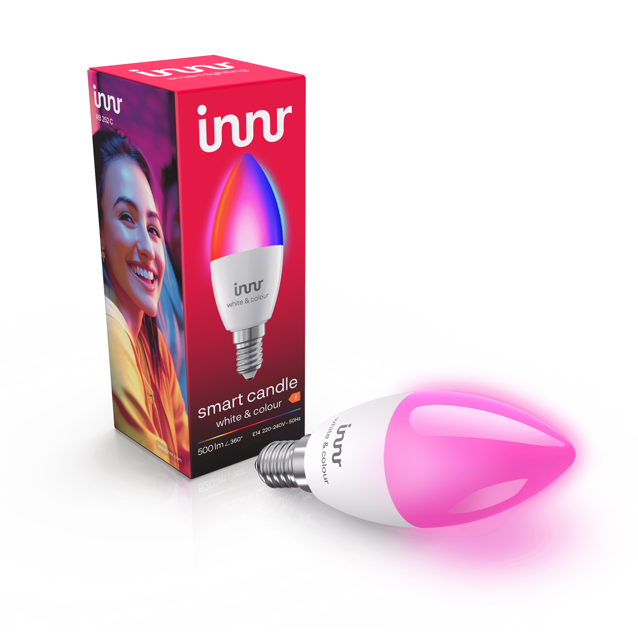 innr-smart-kerze-lampe-wei-farbe-e14 image 1