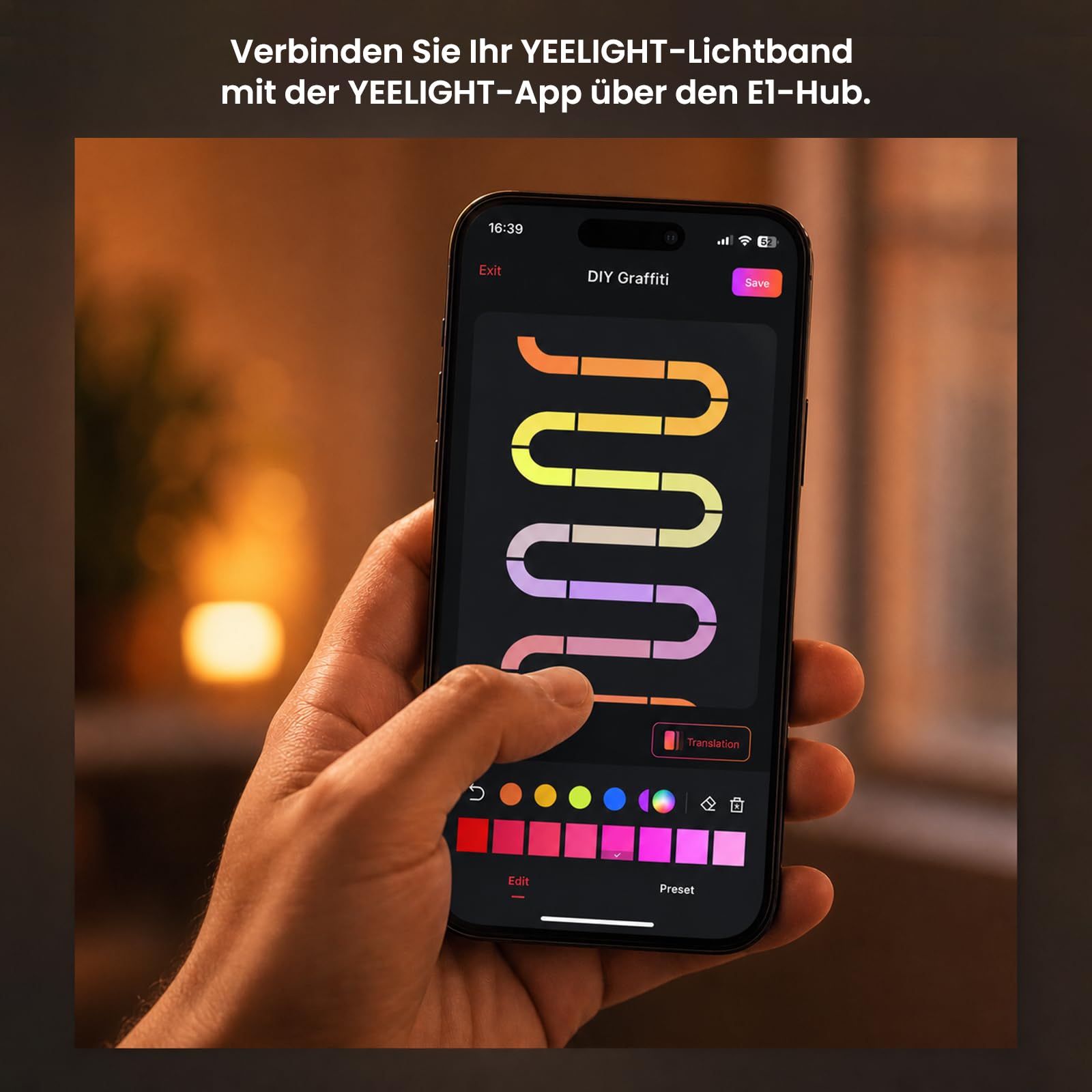 yeelight-matter-over-thread-starter-set-10m-rgb-ic-led-streifen-e1-hub image 7