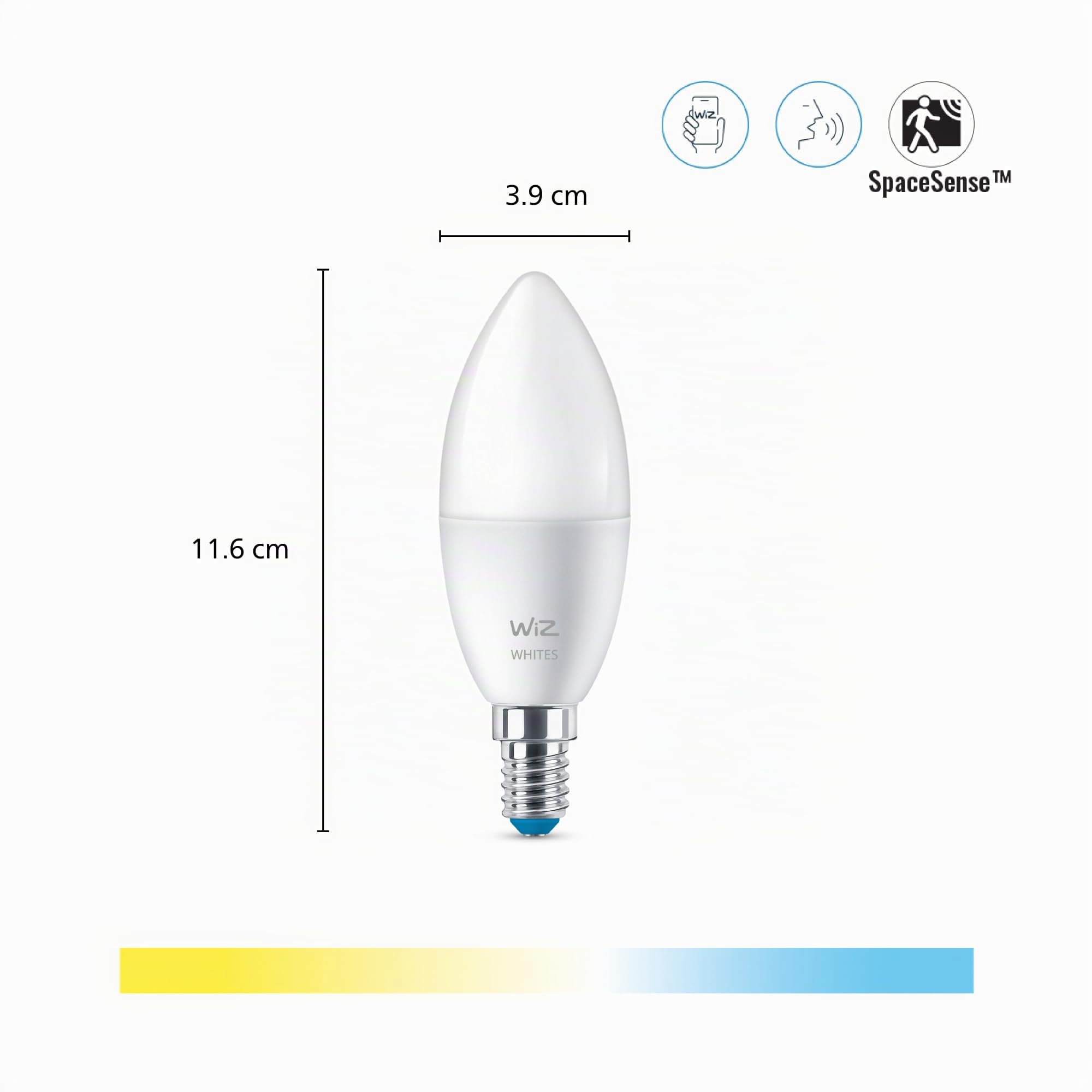 wiz-tunable-white-led-lampe-e14-kerze-40w-2er-pack-dimmbar image 3