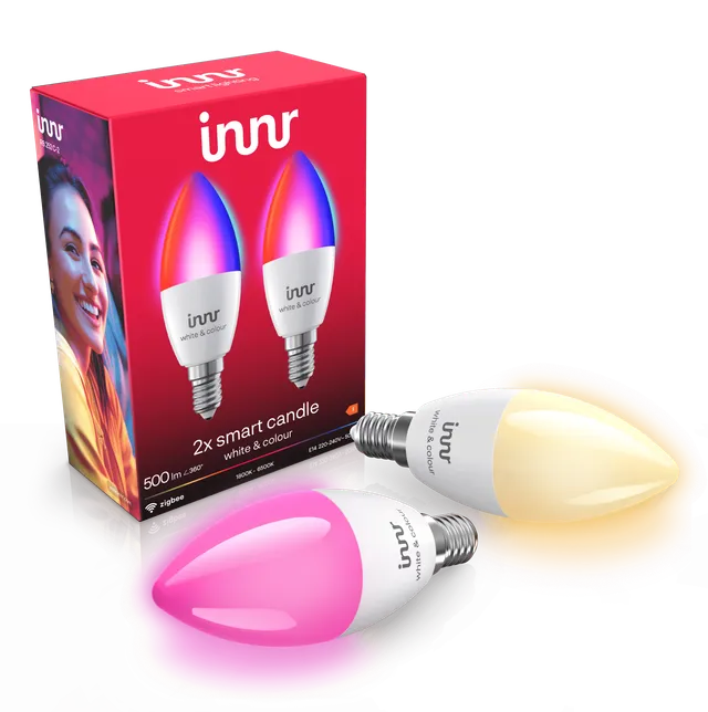 innr-smart-candle-colour-e14-smarte-kerzenleuchte-2er-pack image 1