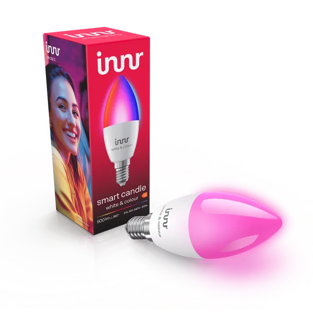 innr-smart-kerze-lampe-wei-farbe-e14 image 1