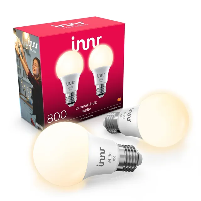 innr-smart-bulb-white-800lm-e27-2er-pack image 1