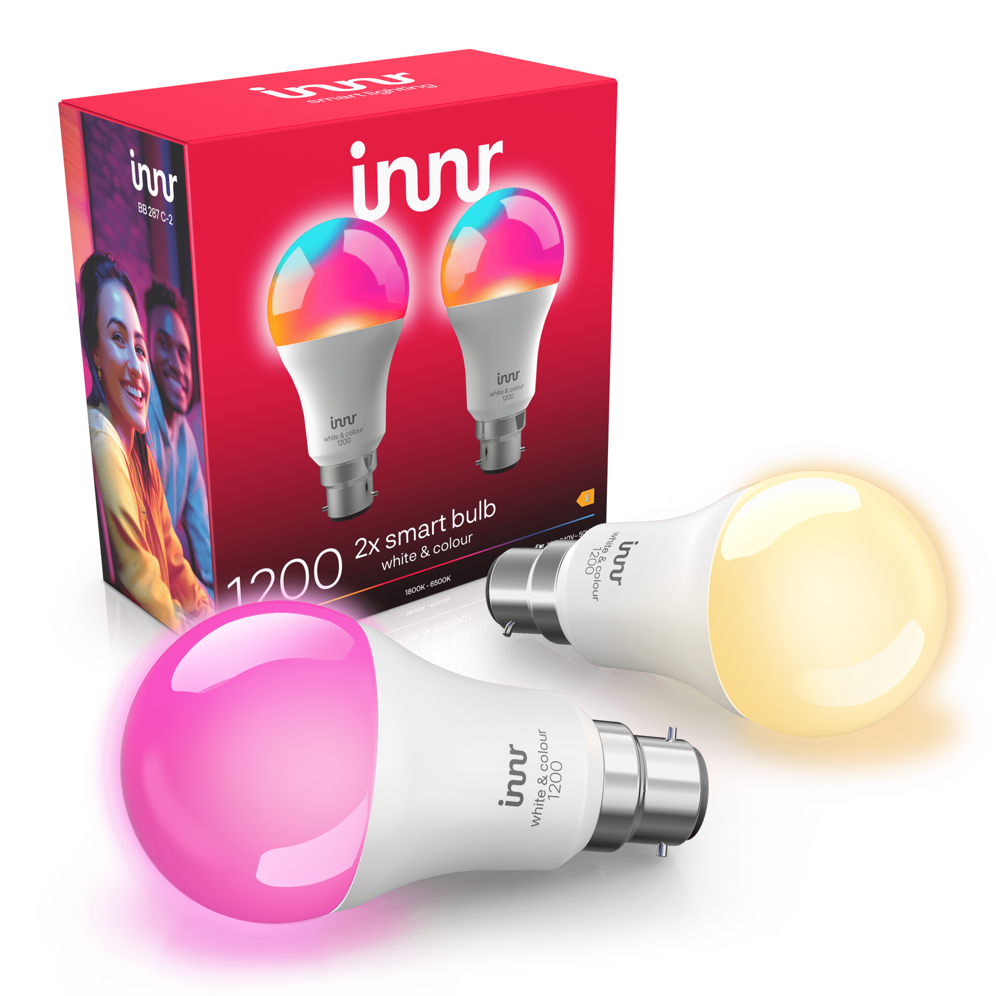innr-smart-bulb-colour-b22-1200lm-smarte-farblampe image 1