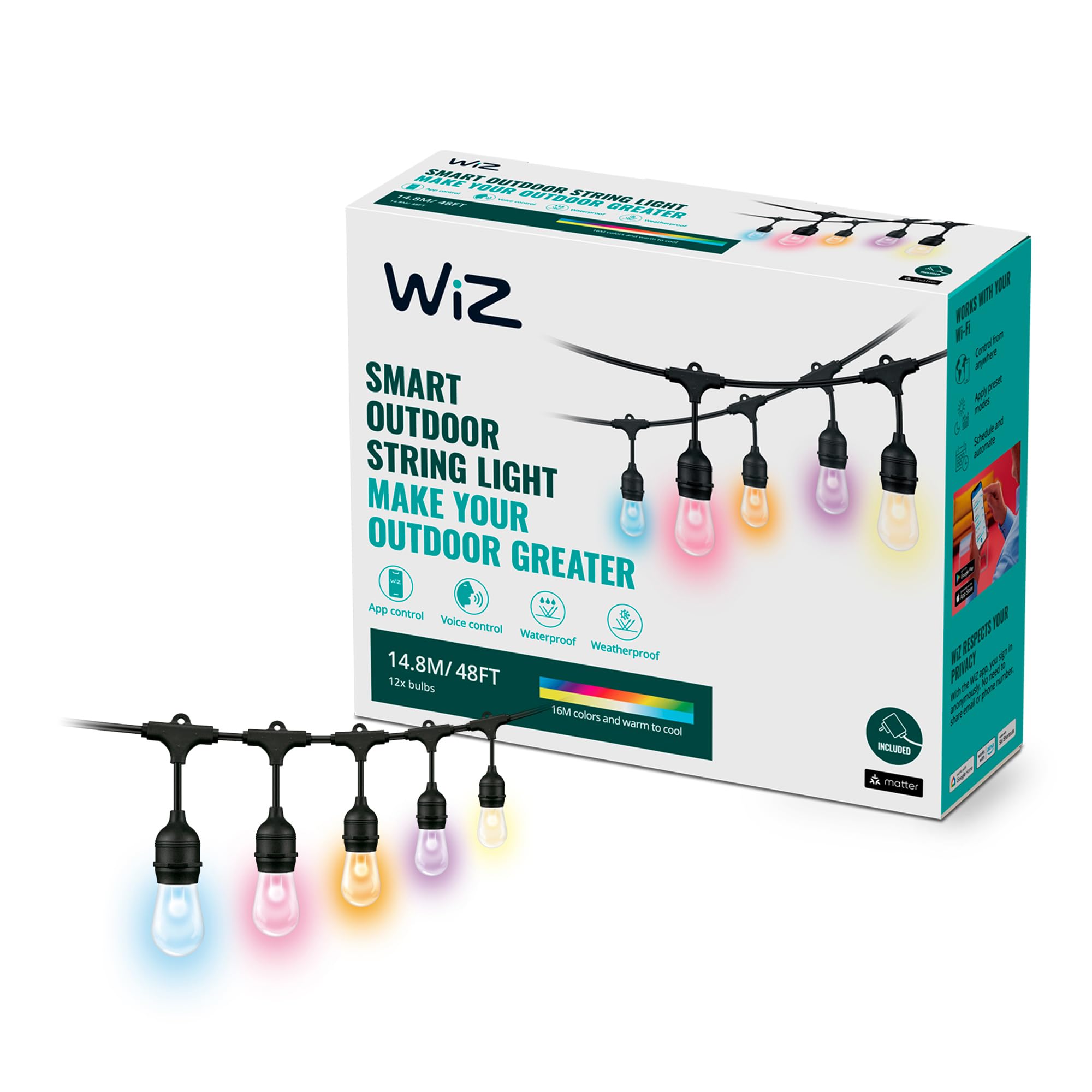 wiz-lichterkette-tunable-white-color-wlan-dimmbar-16-mio-farben image 1