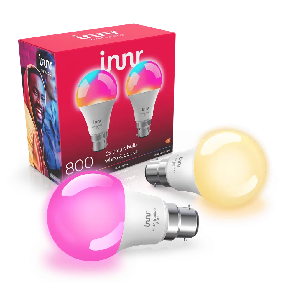 innr-smart-bulb-colour-b22-800lm-smarte-farblampe-2er-pack image 1