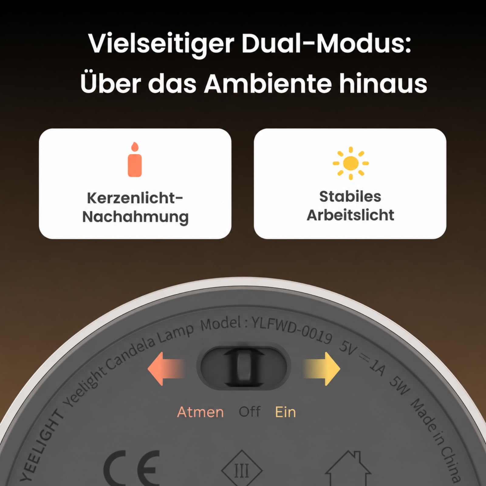 yeelight-akku-tischlampe-kabellos-dimmbar-1800k-usb-c-mit-kerzenlicht-modus image 3