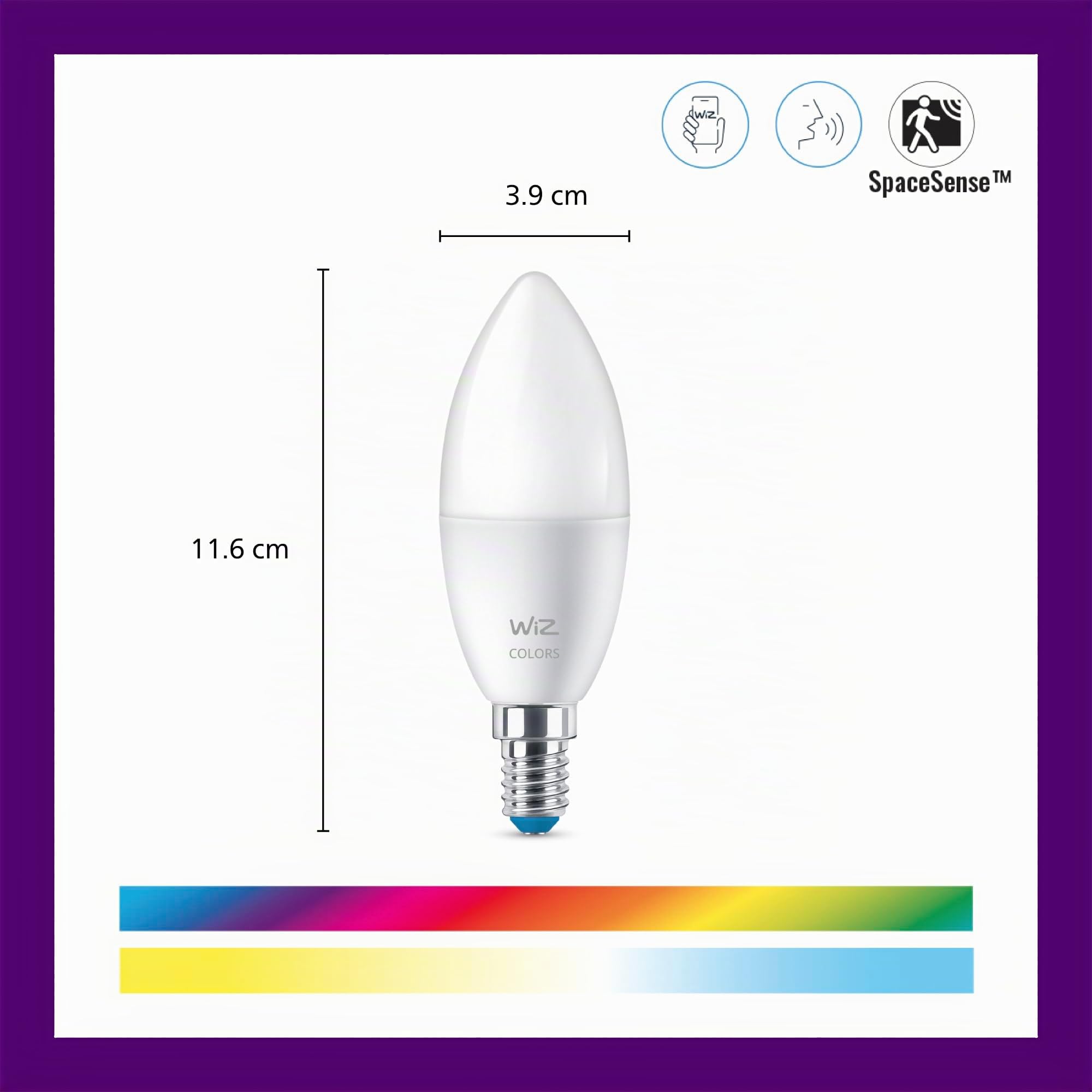 wiz-e14-led-lampe-3er-pack-40w-16-mio-farben-wei-t-ne-wlan-bluetooth image 3