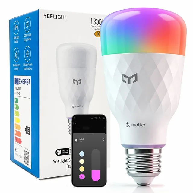 yeelight-smart-gl-hbirne-e27-led-11w-1300lm-rgb-matter-over-thread image 1