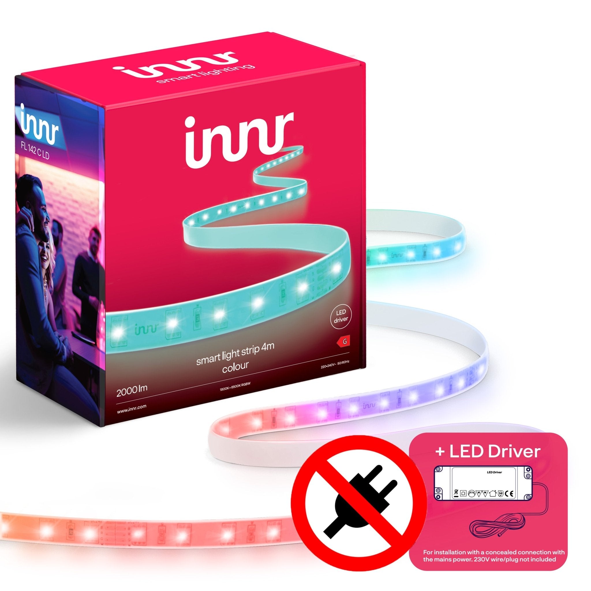 innr-strip-light-wei-farbe-4m-mit-netzstecker image 3