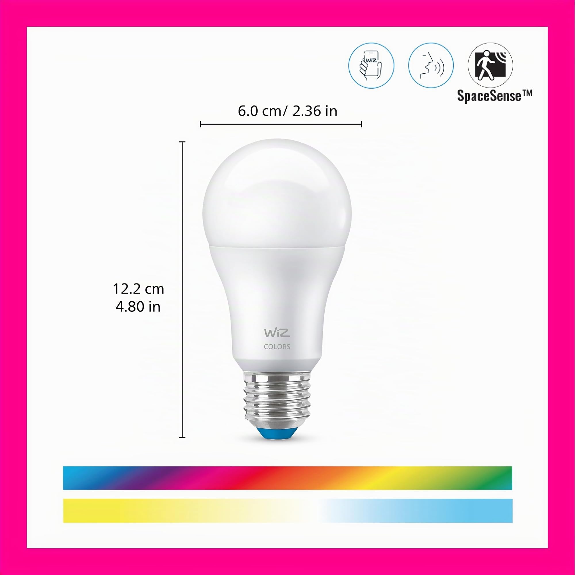 wiz-e27-led-lampe-tunable-white-color-60w-inkl-wizmote-fernbedienung image 2
