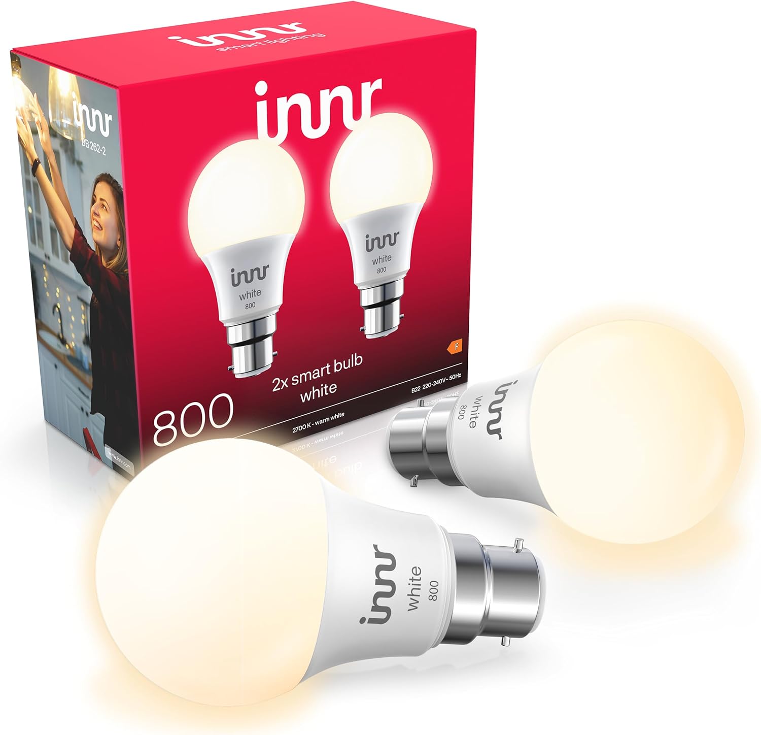 innr-smart-bulb-white-800lm-b22-2er-pack image 1
