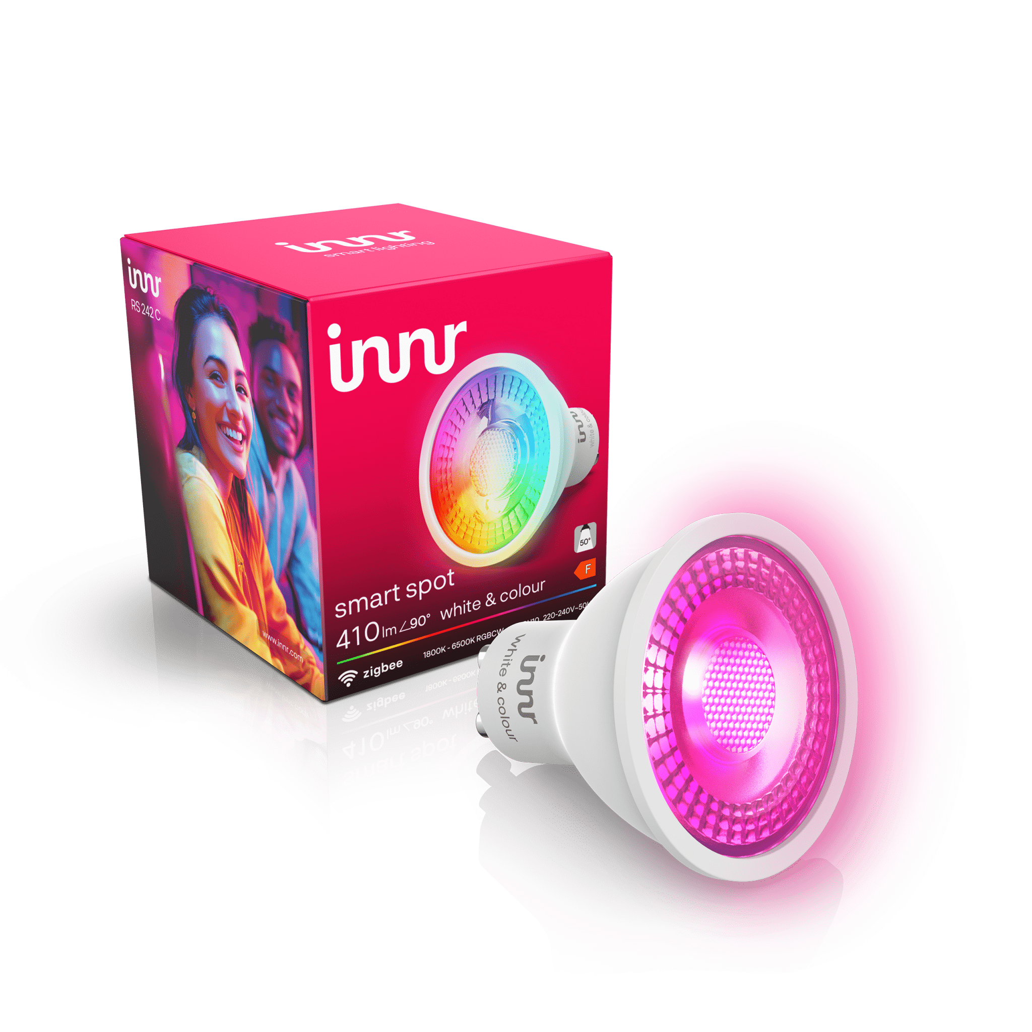 innr-smart-spot-lampe-wei-farbe-gu10-16-mio-farben image 1