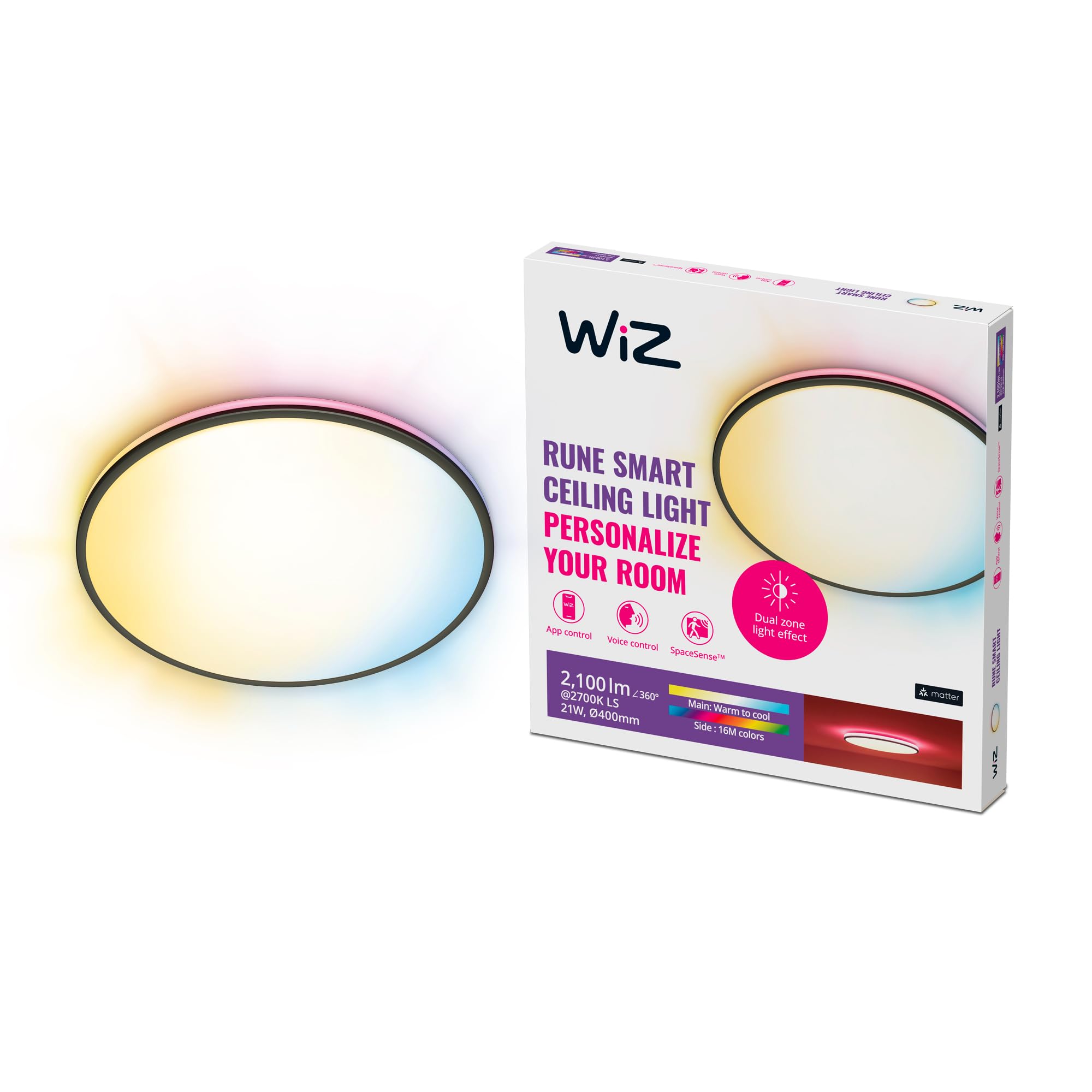 wiz-rune-deckenleuchte-schwarz-2100-lm-tunable-white-and-color image 1
