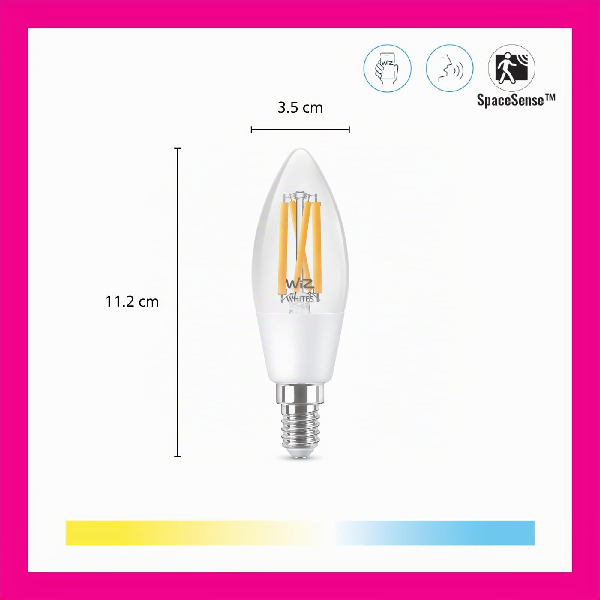 wiz-tunable-white-led-filament-kerzenlampe-e14-40-w-470-lumen-transparent-dimmba image 5
