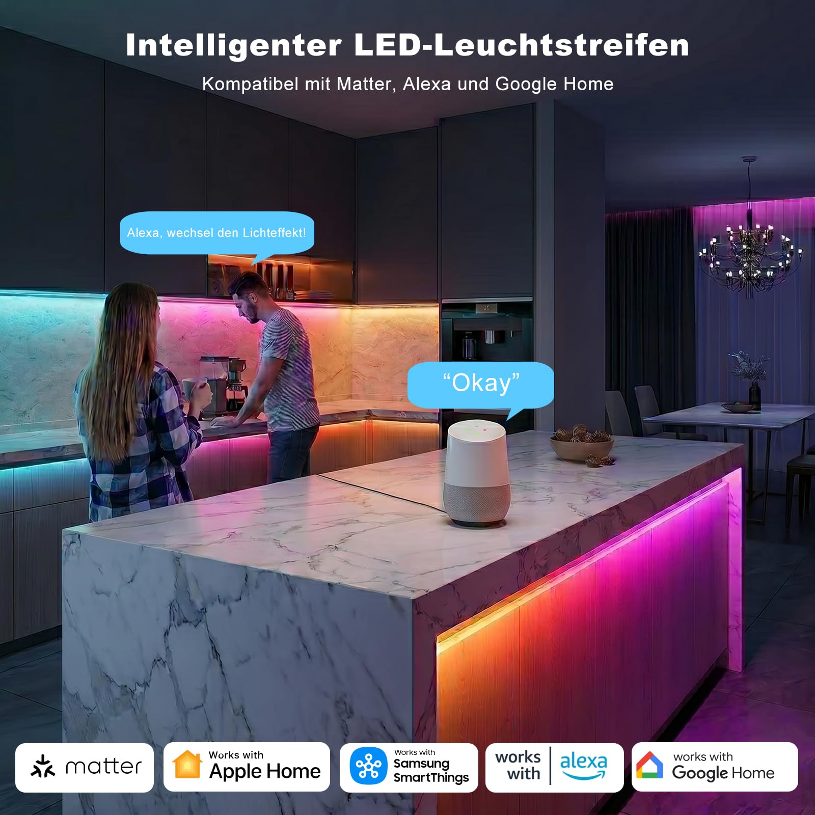 yeelight-matter-over-thread-starter-set-10m-rgb-ic-led-streifen-e1-hub image 8
