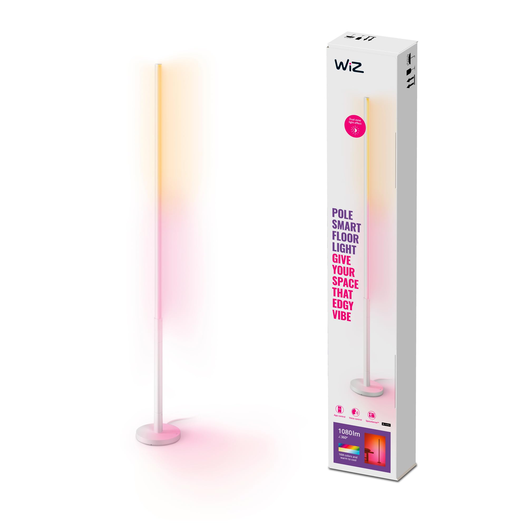 wiz-pole-led-stehleuchte-tunable-white-color-rgb-dimmbar-mit-dual-zone image 1