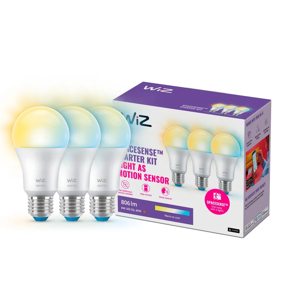 wiz-led-lampe-tunable-white-3er-pack-60w-dimmbar-warm-bis-kaltwei-wlan image 1