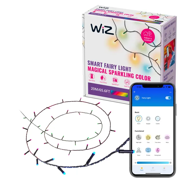 wiz-rgbic-smart-led-fairy-light-160-leds-8-zonen image 1