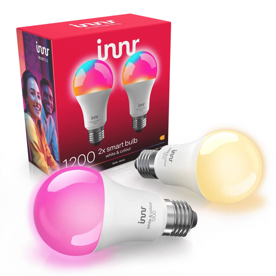 innr-smart-bulb-colour-e27-1200lm-2er-pack image 1