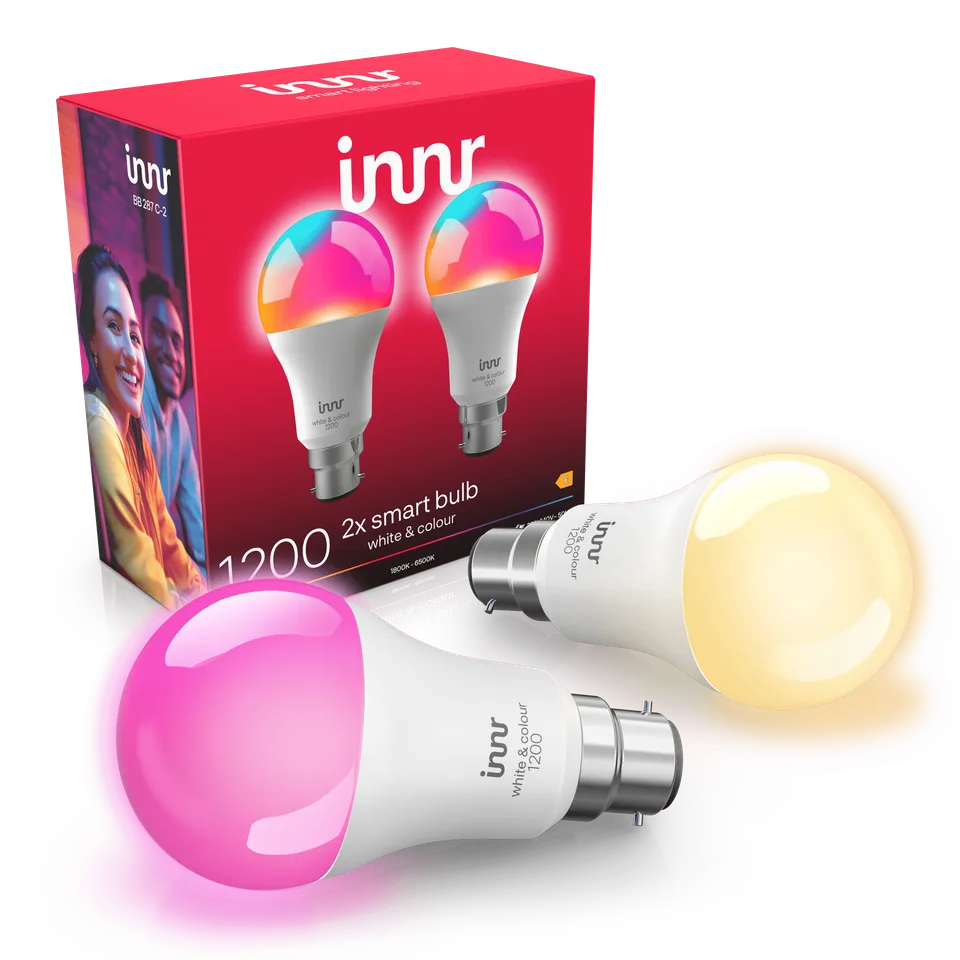 innr-smart-bulb-colour-b22-1200lm-smarte-farblampe image 1