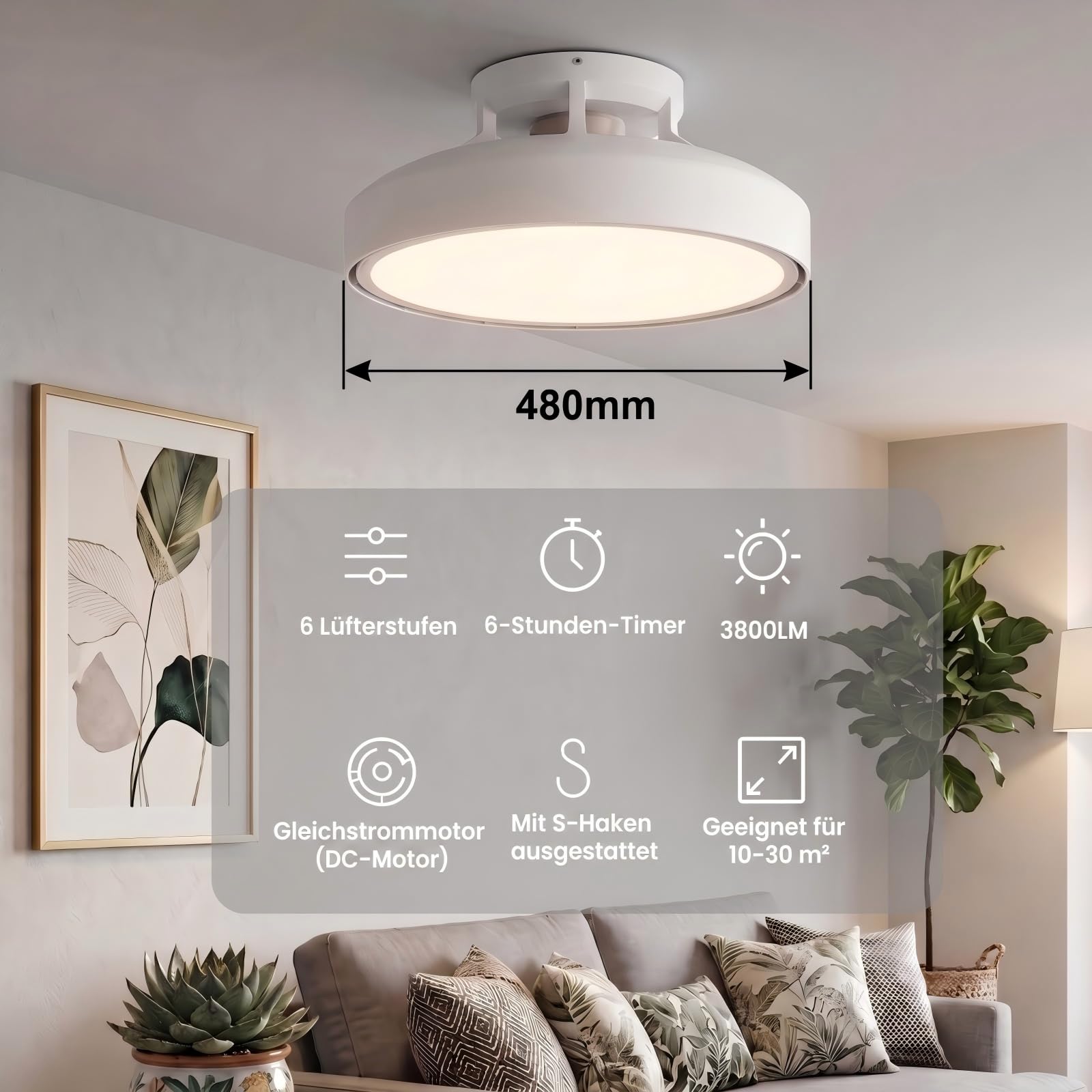 yeelight-deckenventilator-c2001-mit-beleuchtung-48-cm-74w-6-stufen image 2
