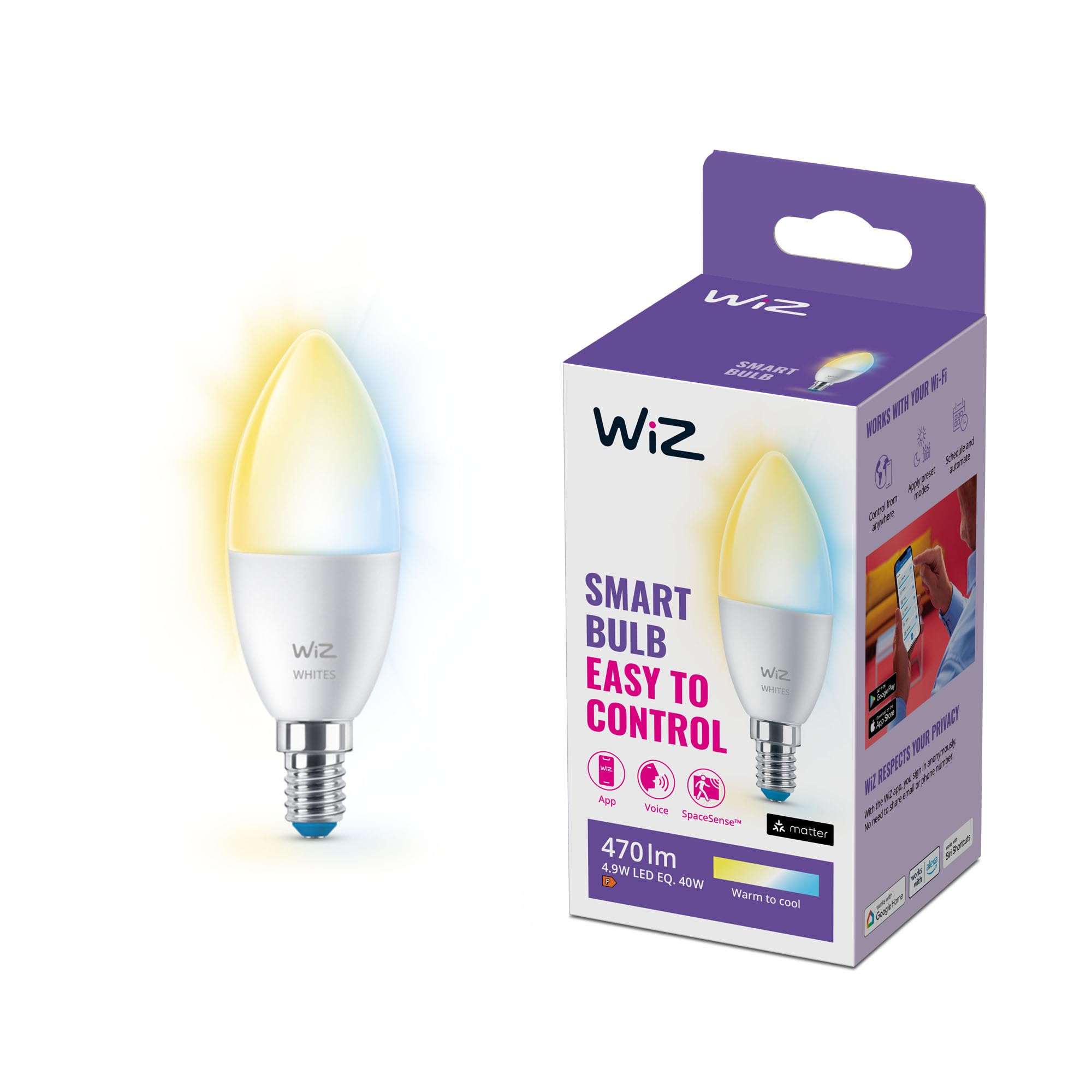 wiz-vorteilspaket-e14-4x-kerzen-tunable-white-matt image 2