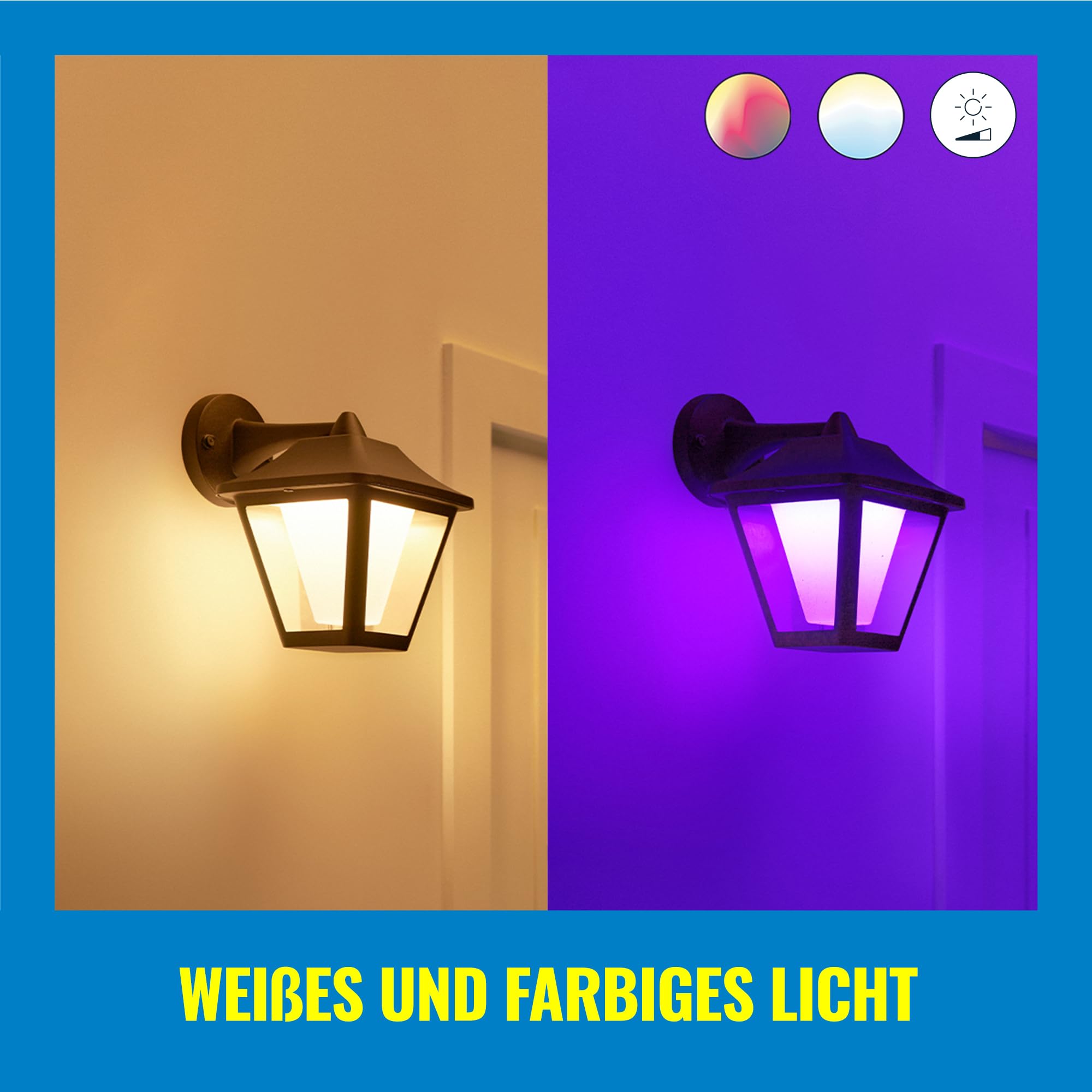 wiz-outdoor-wandleuchte-classic-schwarz-16-mio-farben-wlan-ip44 image 4