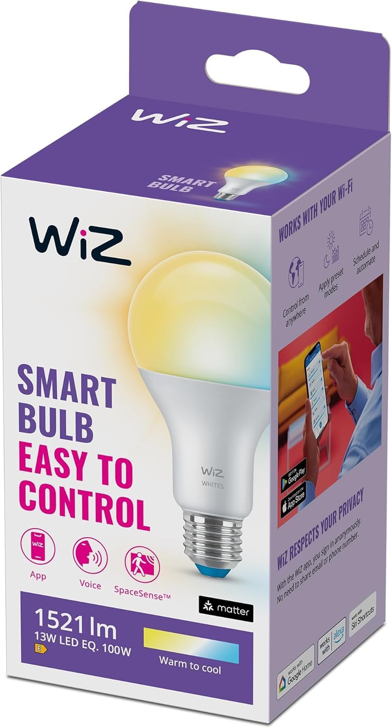 wiz-tunable-white-led-lampe-e27-1521-lm-100w image 1