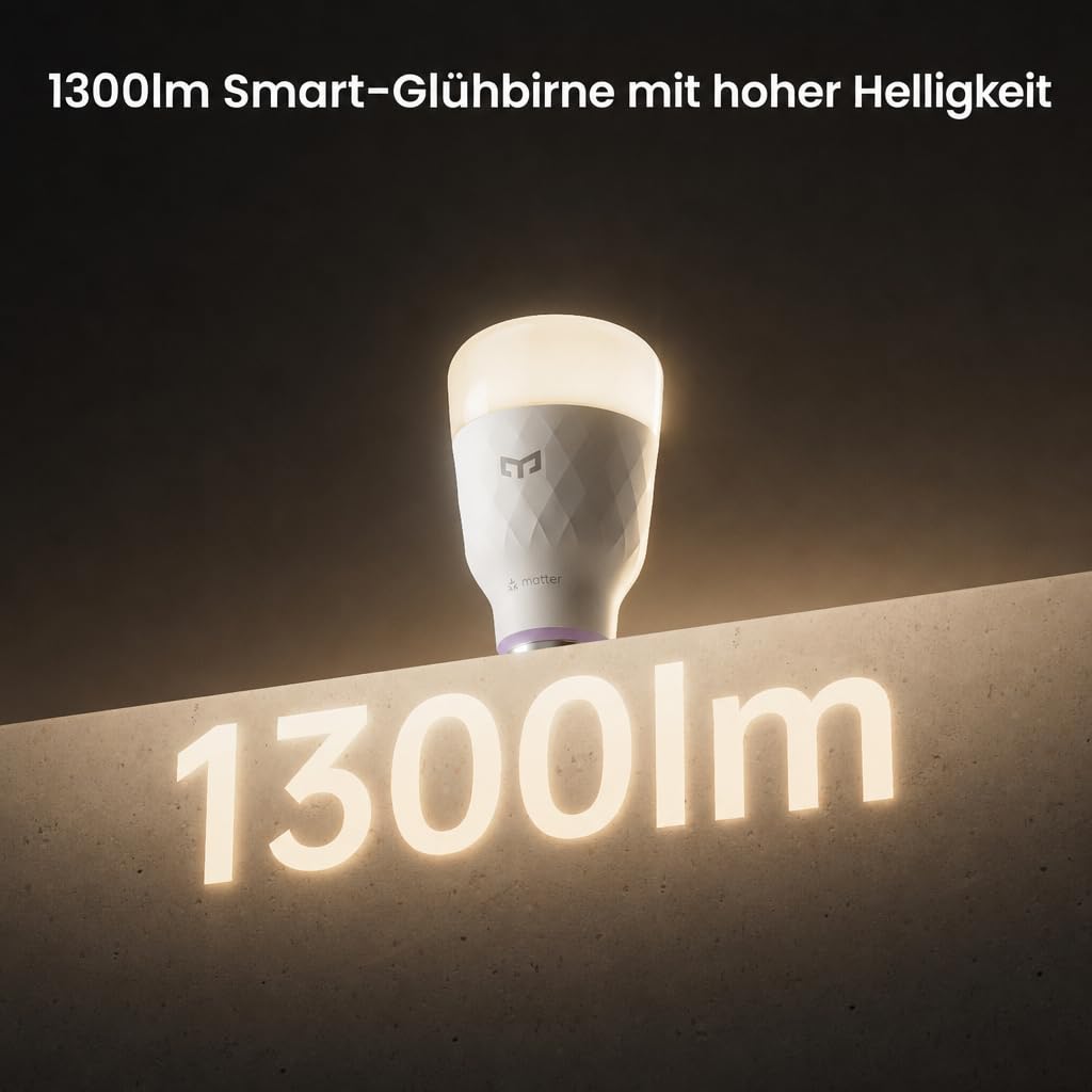 yeelight-smart-starter-kit-e1-matter-hub-d1-smart-gl-hbirne-e27-1300-lm image 2