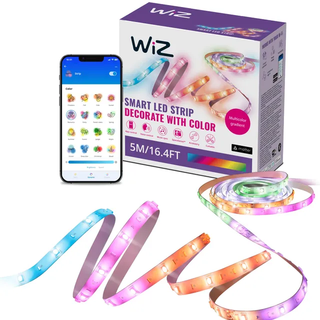 wiz-rgbic-led-lightstrip-5-m-16-mio-farben-wlan image 1