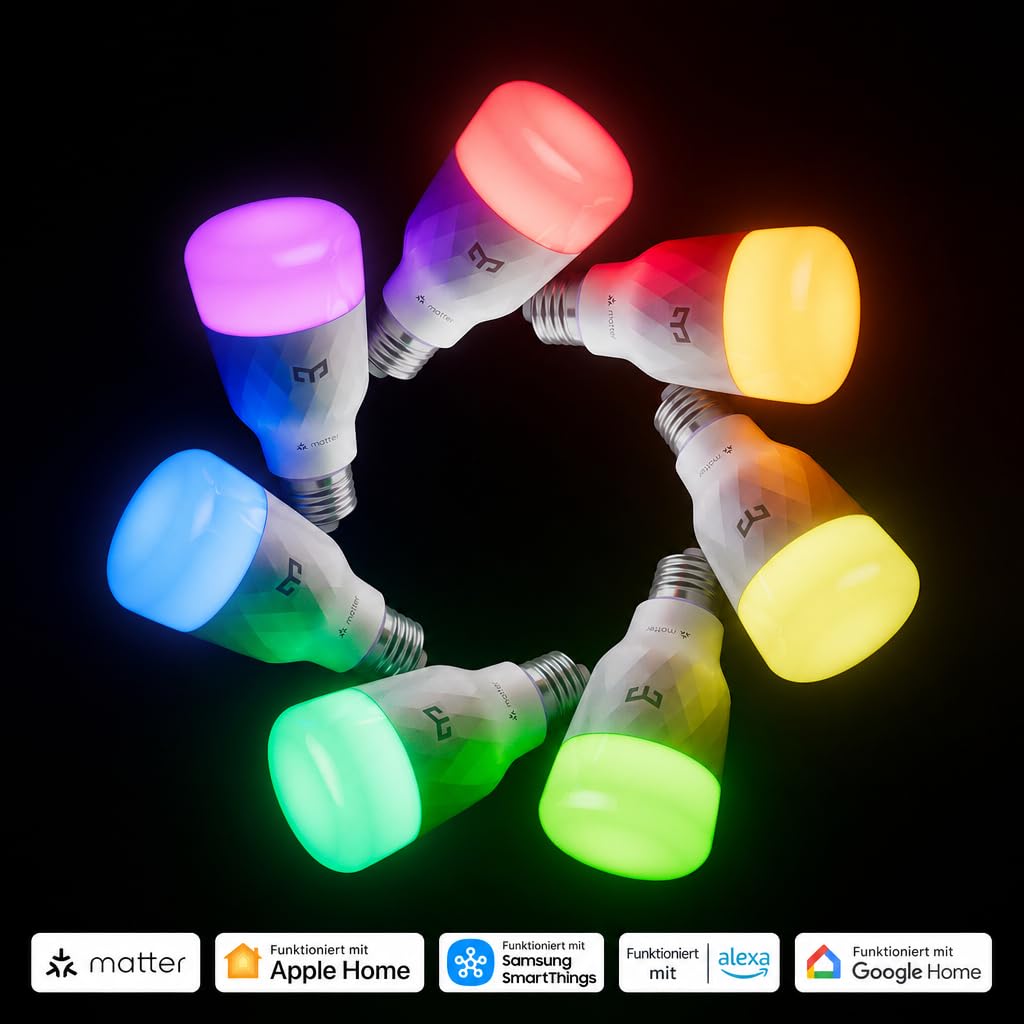 yeelight-smart-starter-kit-e1-matter-hub-d1-smart-gl-hbirne-e27-1300-lm image 4