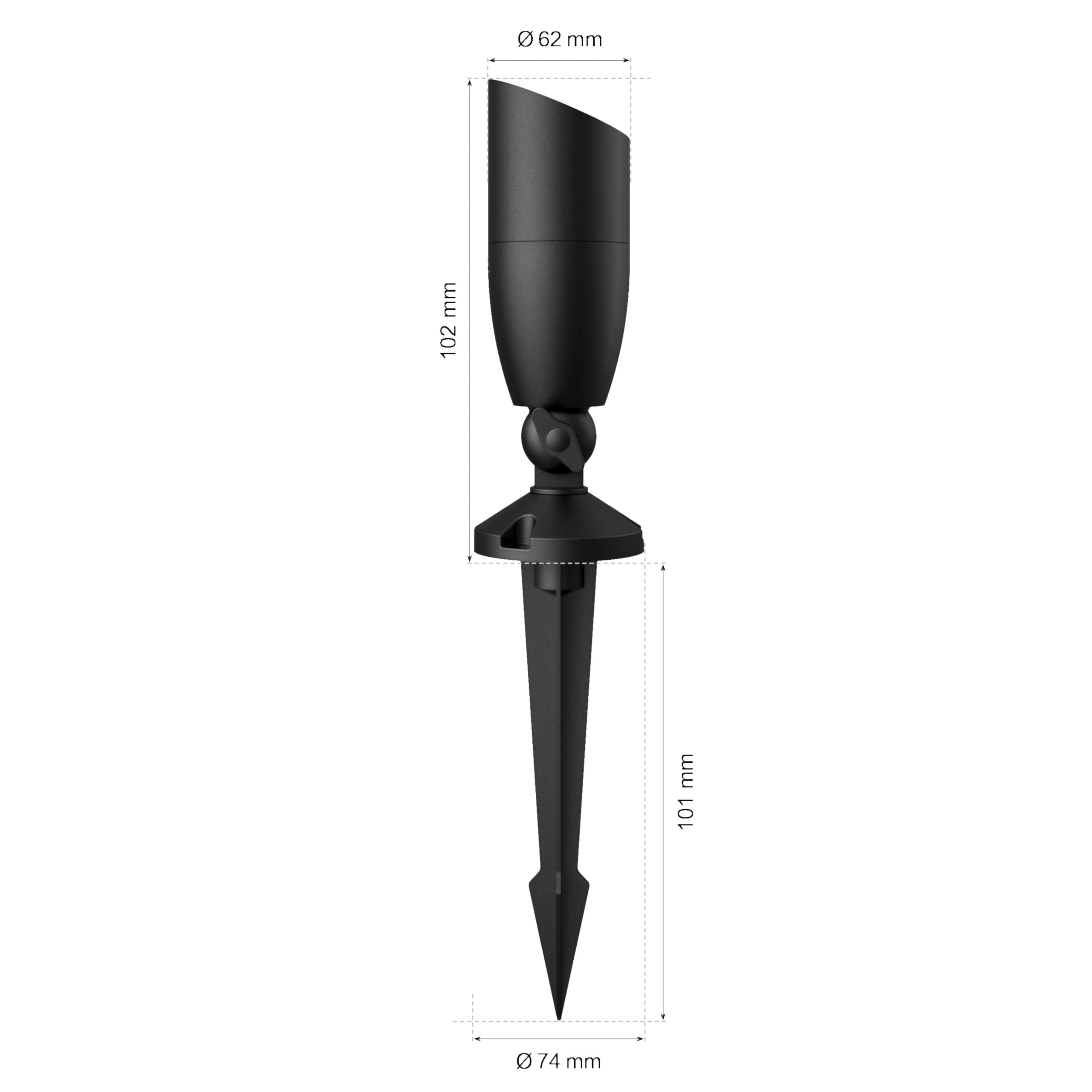 wiz-basis-set-5-smarte-gartenstrahler-schwarz-wei-farbe image 4