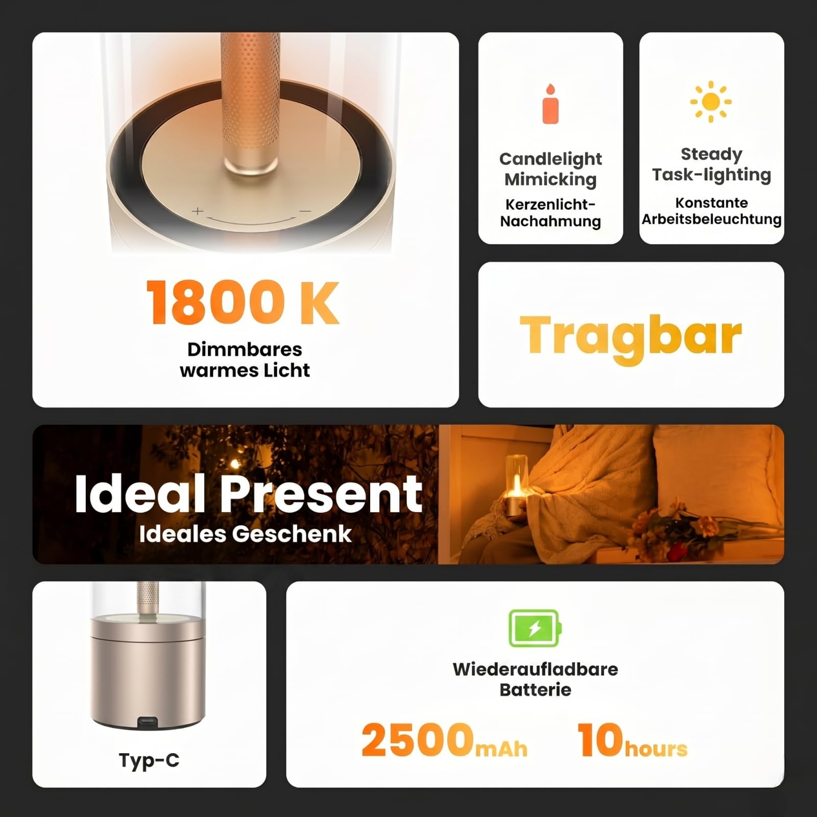 yeelight-akku-tischlampe-kabellos-dimmbar-1800k-usb-c-mit-kerzenlicht-modus image 2