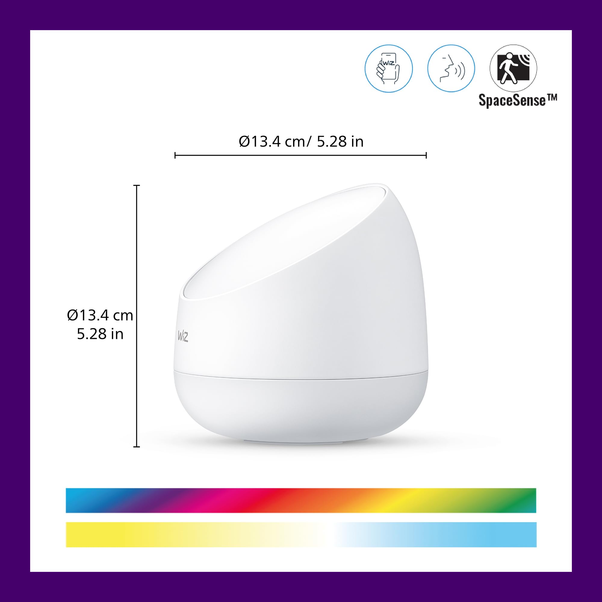 wiz-squire-tischleuchte-wei-620-lm-rgb-tunable-white-wlan image 2